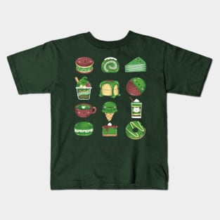 Matcha Desserts Kids T-Shirt